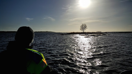 Havsöringsfisket bedrivs i underskön miljö.