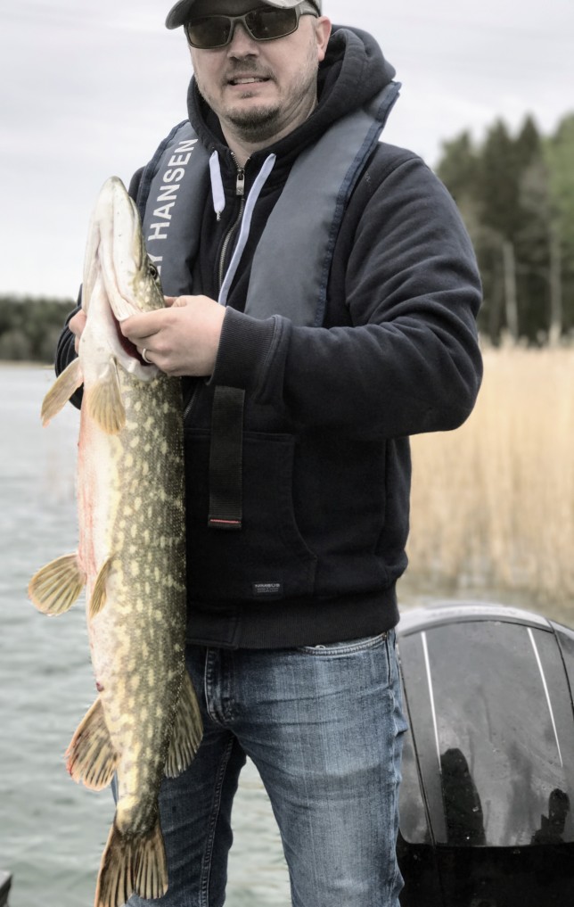 Största gäddan för dagen.