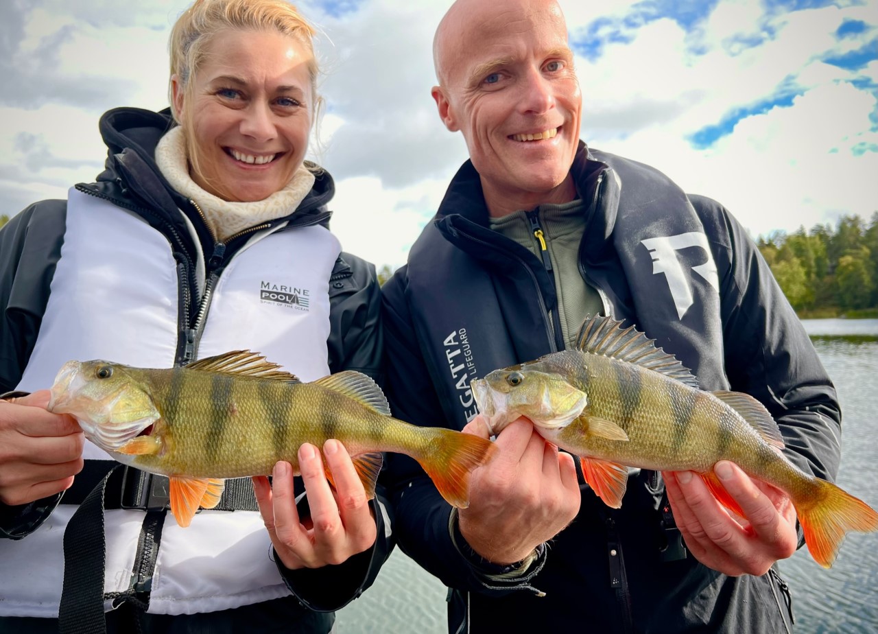 Familj på fantastiskt kul fiske!